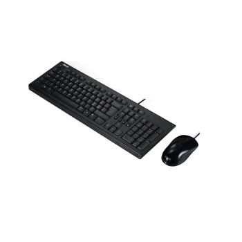 ASUS U2000 Keyboard + Mouse Kit Optical 1000DPI USB 1Y Black, 