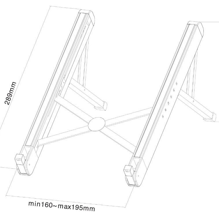 Neomounts Newstar foldable laptop stand Silver 