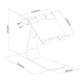 Neomounts Smartphone/Tablet Stand Silver 