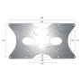 Neomounts Newstar vesa adapter plate 400x200 