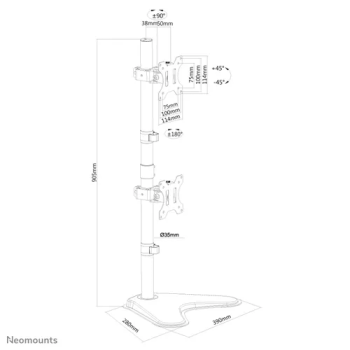 Neomounts Screen TV Desk Clamp FullM x2 10