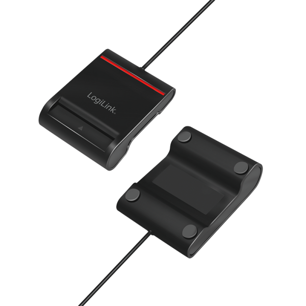 CITITOR DE CARDURI LOGILINK, pentru smart ID, USB 2.0, 0.9m, negru, 