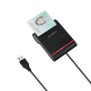 CITITOR DE CARDURI LOGILINK, pentru smart ID, USB 2.0, 0.9m, negru, 
