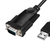 CABLU USB LOGILINK adaptor, USB 2.0 (T) la Serial DB9M (9-pin)(RS232)(T), 1.5m, negru, 