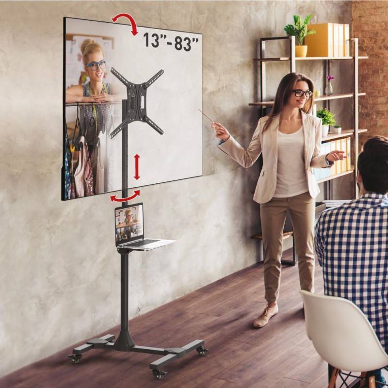 Barkan Mobile TV Mount Cart+Self 32