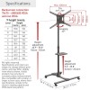 Barkan Mobile TV Mount Cart+Self 32