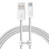 CABLU alimentare si date Baseus Dynamic, Fast Charging Data Cable pt. smartphone, USB la USB Type-C 100W, brodat, 2m, alb 