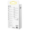 CABLU alimentare si date Baseus Explorer, Fast Charging Data Cable pt. smartphone, USB Type-C la Lightning 20W, 2m,Auto Power-Off,negru transparent 