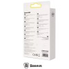 CABLU alimentare si date Baseus Explorer, Fast Charging Data Cable pt. smartphone, USB la USB Type-C 100W, 2m, Auto Power-Off, negru transparent 