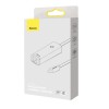 ADAPTOR RETEA Baseus Lite, USB Type-C to RJ-45 10/100 Mbps Adapter, LED, alb 