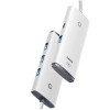 HUB extern Baseus Lite, porturi USB: USB 3.0 x 4, conectare prin USB 3.0, lungime 0.25m, alb, 