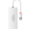 HUB extern Baseus Lite, porturi USB: USB 3.0 x 4, conectare prin USB 3.0, lungime 0.25m, alb, 