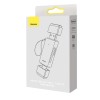 CARD READER extern Baseus Lite,interfata USB 3.0/USB Type-C,citeste/scrie:SD,microSD viteza pana la 480Mbps,suporta carduri maxim 512GB,metalic,gri 