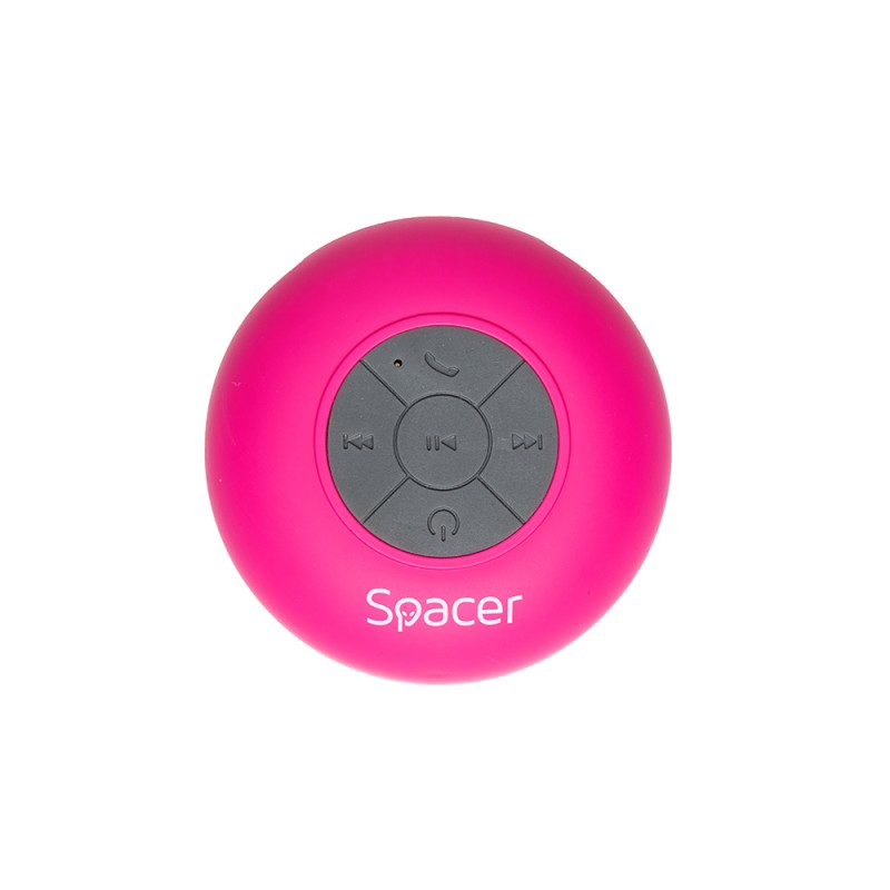 BOXA SPACER portabila bluetooth, DUCKY-PNK, RMS:  3W, control volum, acumulator 300mAh, microfon incorporat, timp de funct. pana la 4 ore, distanta max. 10m, incarcare USB, ROZ, 
