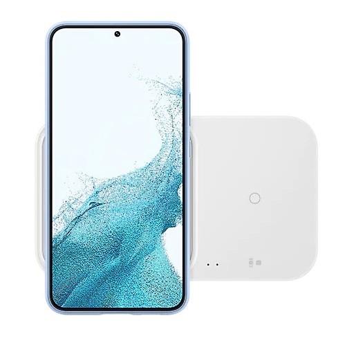 Wireless Charger Duo 15W Super Fast Wireless Charge; Travel Adapter 25W Super Fast Charge; USB-C to USB-C Cable, 1m; White 