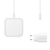 Wireless Charger Pad 15W Super Fast Wireless Charge; White 