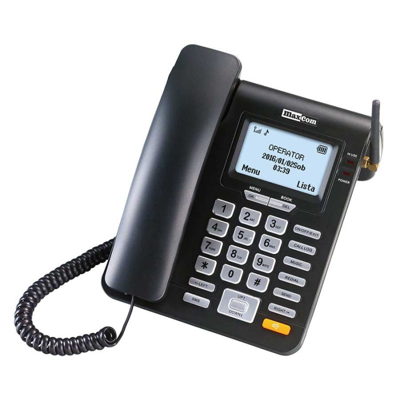 TELEFOANE MaxCom MM28DHS Black, 
