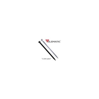 Brida plastic 2-LOCK 2,5 x 100 black (100buc) - ELEMATIC, 