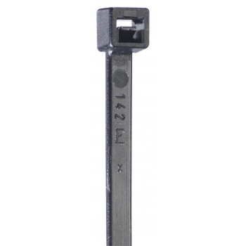 Brida plastic 3,5 x 140 black rezistenta UV (100buc) - ELEMATIC, 