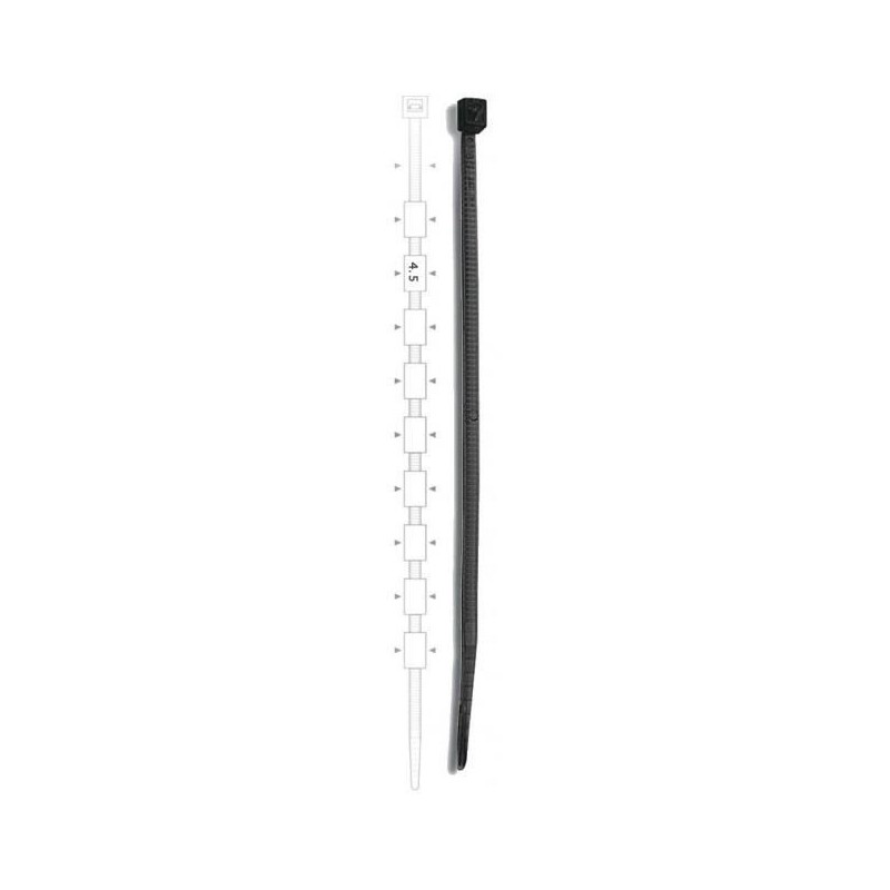 Brida plastic 4,5 x 430 black(100buc) - ELEMATIC, 