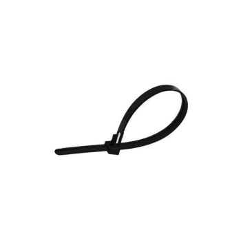 Brida plastic 7,5 x 350 reutilizabila, black (100buc) - ELEMATIC, 