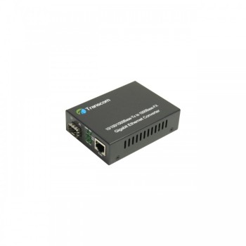 Mediaconvertor 10/100/1000M 1 port RJ45, 1 SLOT SFP - TRANSCOM, 