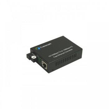 Mediaconvertor 10/100M 1310/1550nm WDM, Type A Singlemode 40km, conector SC - TRANSCOM, 