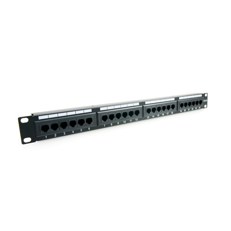 Patch panel 24 porturi ,1U, UTP Cat.5e, Krone+110 - EMTEX, 