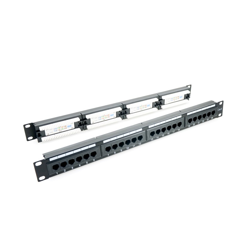 Patch panel 24 porturi ,1U, UTP Cat.6, Krone+110 - EMTEX, 