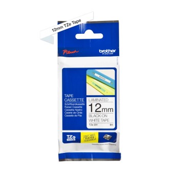 Banda Laminata Original Brother Black on White, TZE231, pentru H105WB|P-TOUCH PT-E110VP|D400|D450|D600VP|E300VP|E550WVP|H110|H500|P700|P750W|PT-D210|PT-D210VP, 12mm x 8m, incl.TV 0 RON, 
