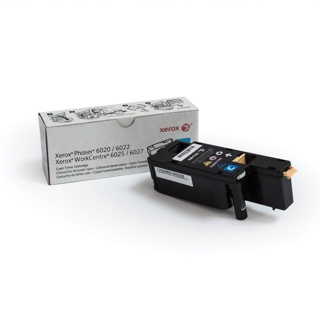 Toner Original Xerox Cyan, 106R02760, pentru Ph 6020|Ph 6022|WC 6025|WC 6027, 1K, (timbru verde 1.2 lei) , 