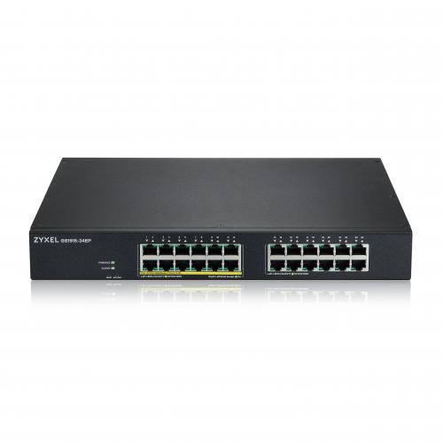 ZYXEL | GS1915-24EP-EU0101F | GS1915-24EP | Switch | Smart Managed | Layer 2 | POE | Rackmount | Porturi 12 Gigabit POE, 12 Gigabit | 130 W | Fanless | 
