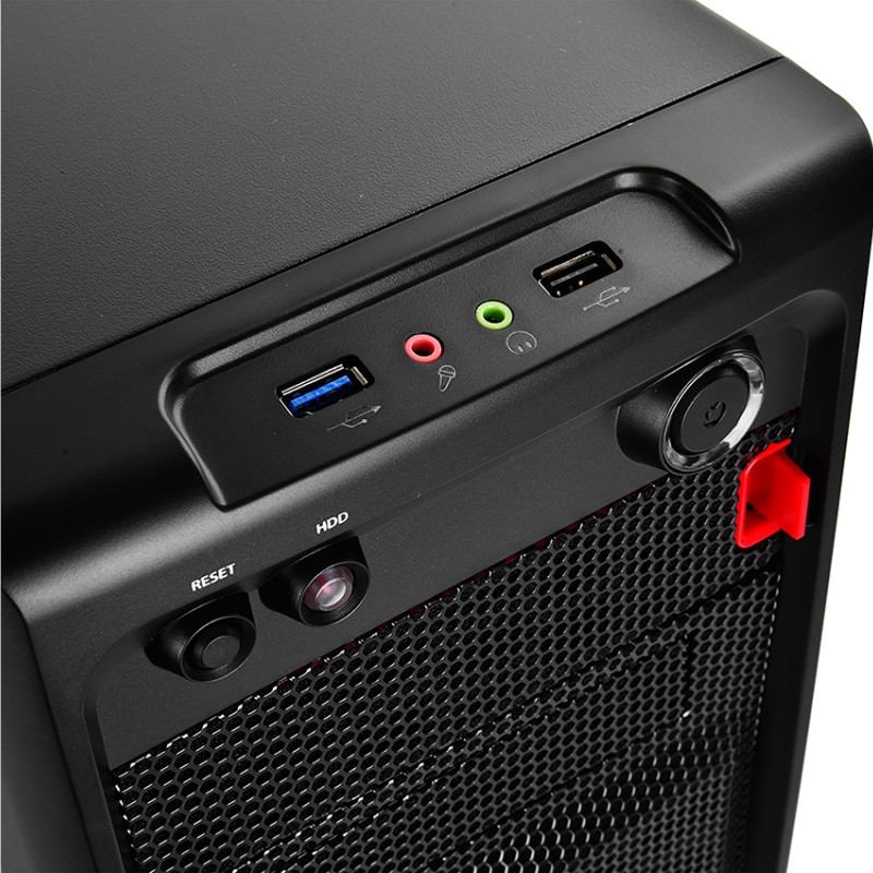 CARCASA DEEPCOOL SMARTER, Mini Tower mATX, fara sursa, USB 2.0 x 1, USB 3.0 x 1, Jack 3.5mm x 2, 
