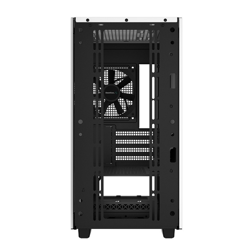 CARCASA DEEPCOOL CH370 WH, Micro ATX, fara sursa, sticla securizata, 1 x 120mm fan, USB 3.0 x 2, Jack 3.5mm x 1, white, 