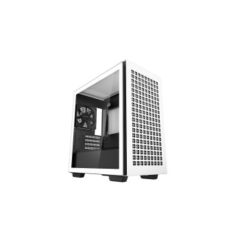 CARCASA DEEPCOOL CH370 WH, Micro ATX, fara sursa, sticla securizata, 1 x 120mm fan, USB 3.0 x 2, Jack 3.5mm x 1, white, 