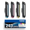 Combo-Pack Original Brother CMYK, TN243CMYK, pentru HL-L3210|L3270|DCP-L3510|L3550|MFC-L3730|L3770, 1K, (timbru verde 1.2 lei) , 
