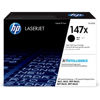 Toner Original HP Black, nr.147X, pentru Enterprise Flow MFP M611|M612|M635|M636 , 25.2K, (timbru verde 1.2 lei) , 