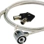 CABLU securitate LOGILINK pt. notebook, slot standard, cheie standard, 1.5m, cablu otel, 