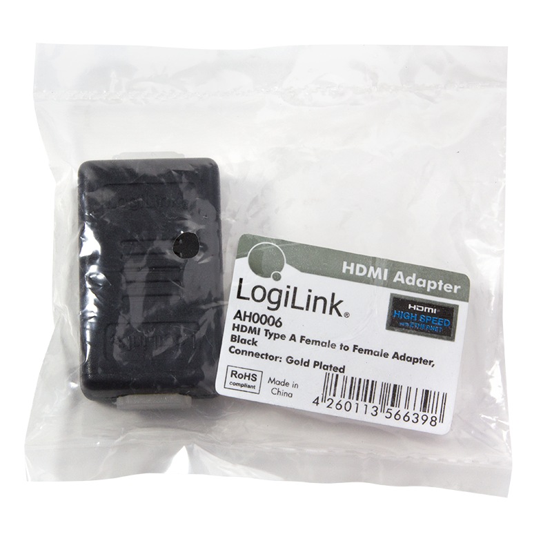 REPEATER semnal LOGILINK, HDMI (M) la HDMI (M), extindere semnal, negru, 