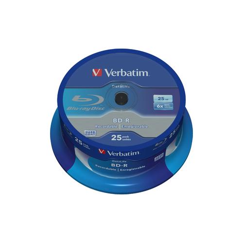 BD-R VERBATIM 25GB, VITEZA 6X, SET 25 BUC, 