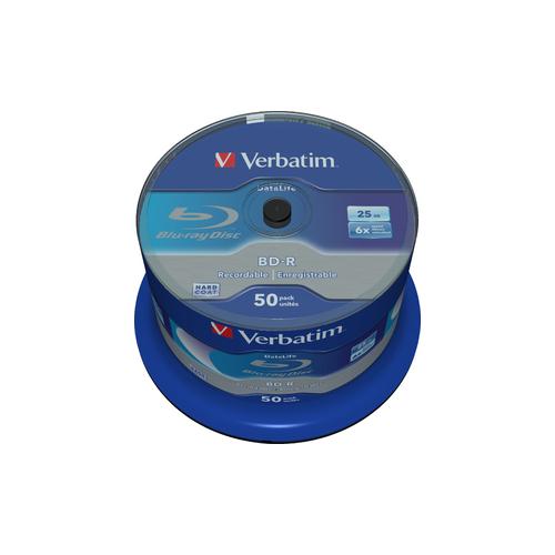 BD-R VERBATIM 25GB, VITEZA 6X, WHITE BLUE SURFACE, SPINDLE, 50 BUC, 