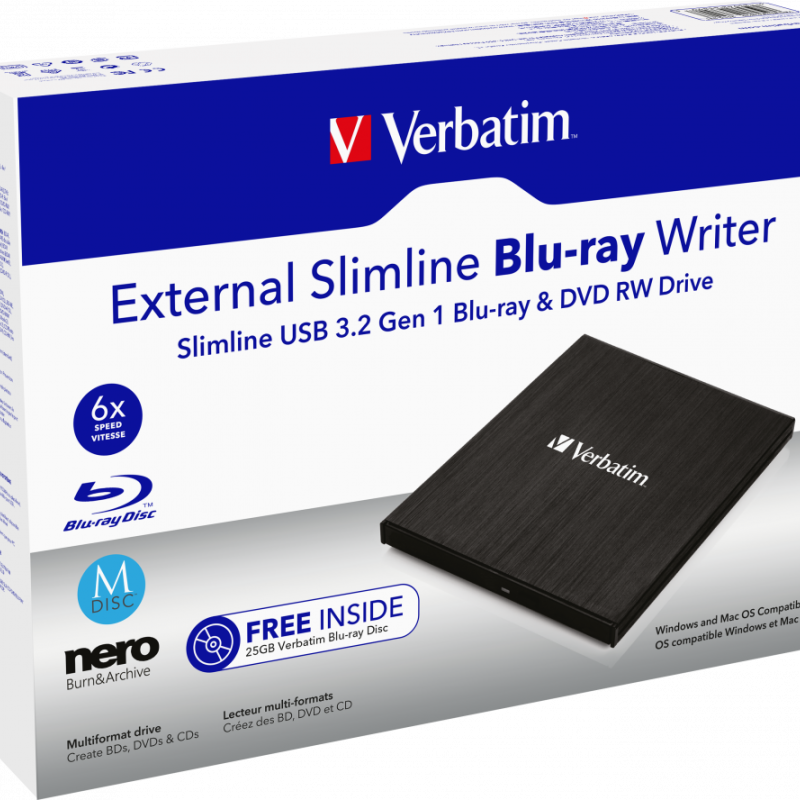 EXTERNAL SLIMLINE BLU-RAY USB 3.0 