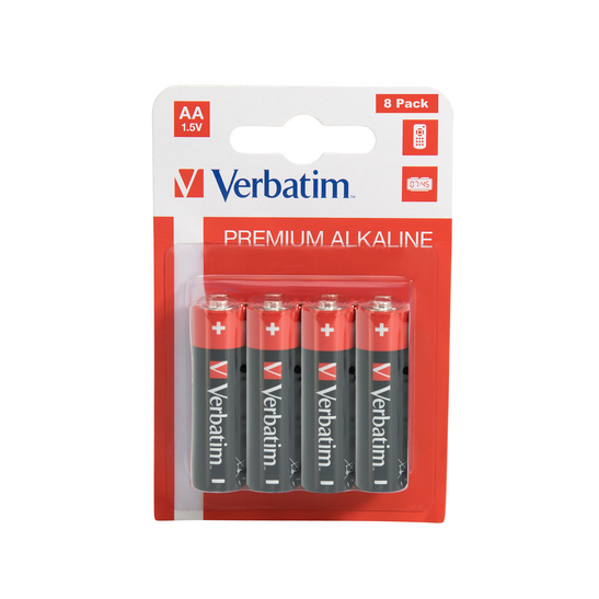 BATERIE ALCALINA VERBATIM AA 8 BUC. 