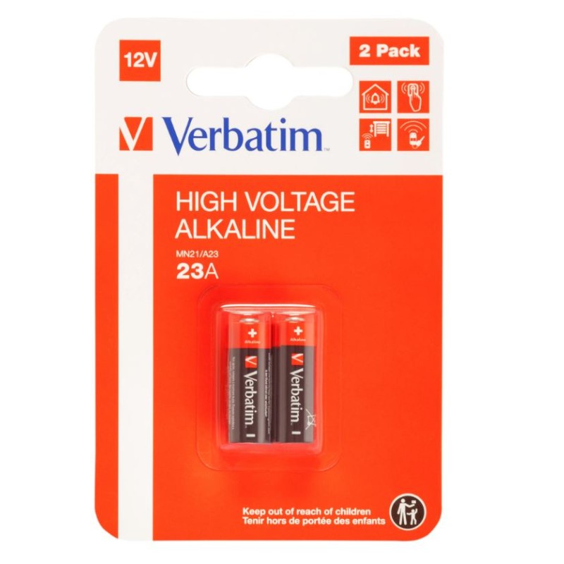 BATERIE ALCALINA VERBATIM 12V 23A 2 BUCATI 