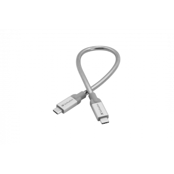 CABLU USB 3.1 VERBATIM TYPE-C LA TYPE-C, STAINLESS STEEL, CABLU 30CM ARGINTIU 