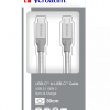 CABLU USB 3.1 VERBATIM TYPE-C LA TYPE-C, STAINLESS STEEL, CABLU 30CM ARGINTIU 
