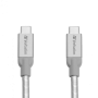 CABLU USB 3.1 VERBATIM TYPE-C LA TYPE-C, STAINLESS STEEL, CABLU 30CM ARGINTIU 