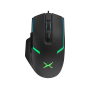 MOUSE DELUX, gaming, cu fir, USB, optic, 3600 dpi, butoane/scroll 6/1, RGB light, cablu braided 1.6m, negru, 