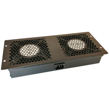 Modul ventilatie plafon 2 fan + cablu, interconectabil,  pentru rack de podea - DATEUP 