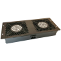 Modul ventilatie plafon 2 fan + cablu, interconectabil,  pentru rack de podea - DATEUP 